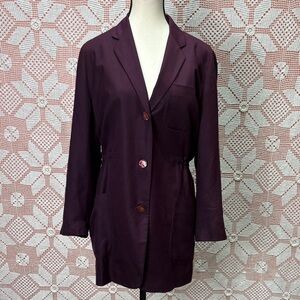 Vintage Henri Bendel Silk Drawstring Blazer Sz 6